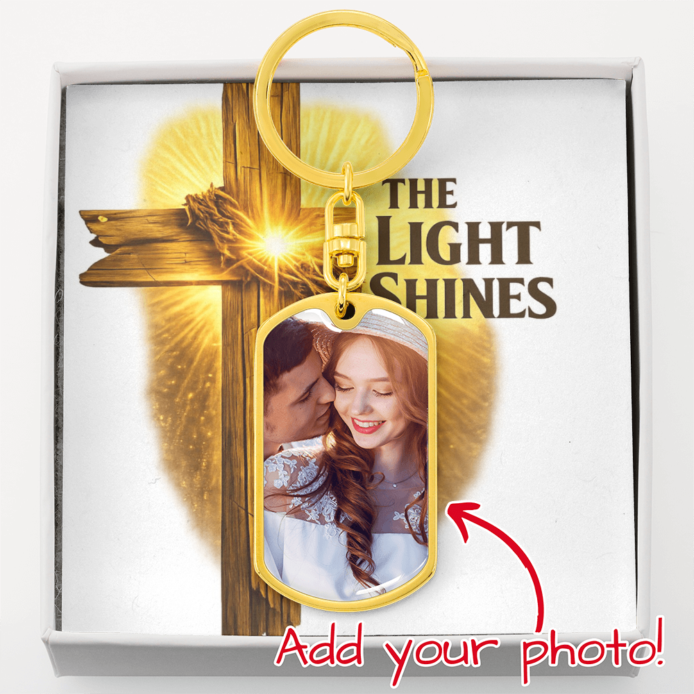 Buyer Upload Graphic Dog Tag Keychain