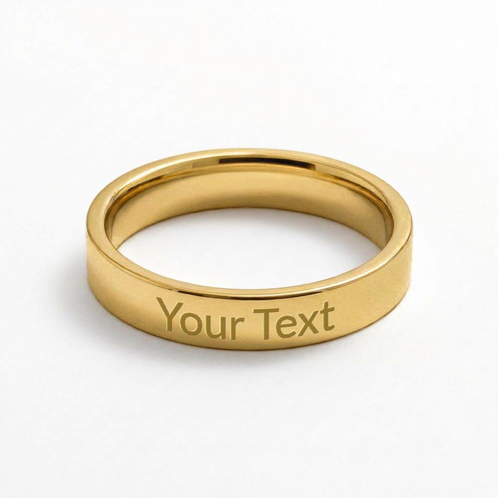 "The light shines" Engraved Women's Ring