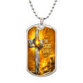 Dog Tag Necklace Cross