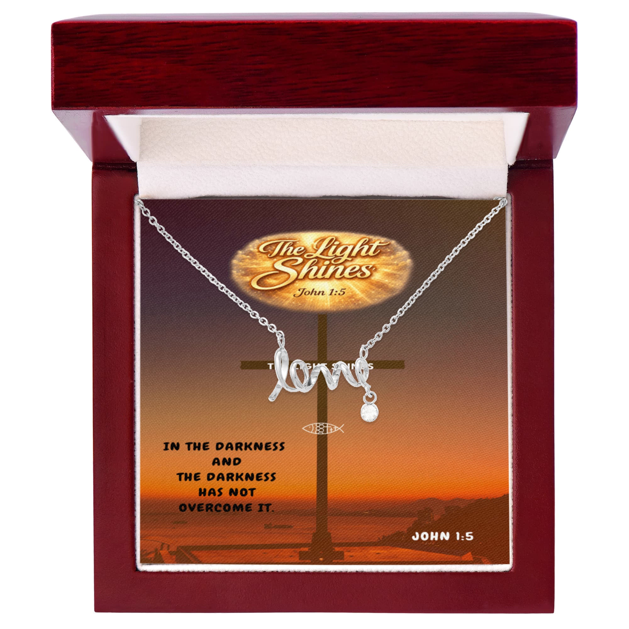 Scripted Love Necklace