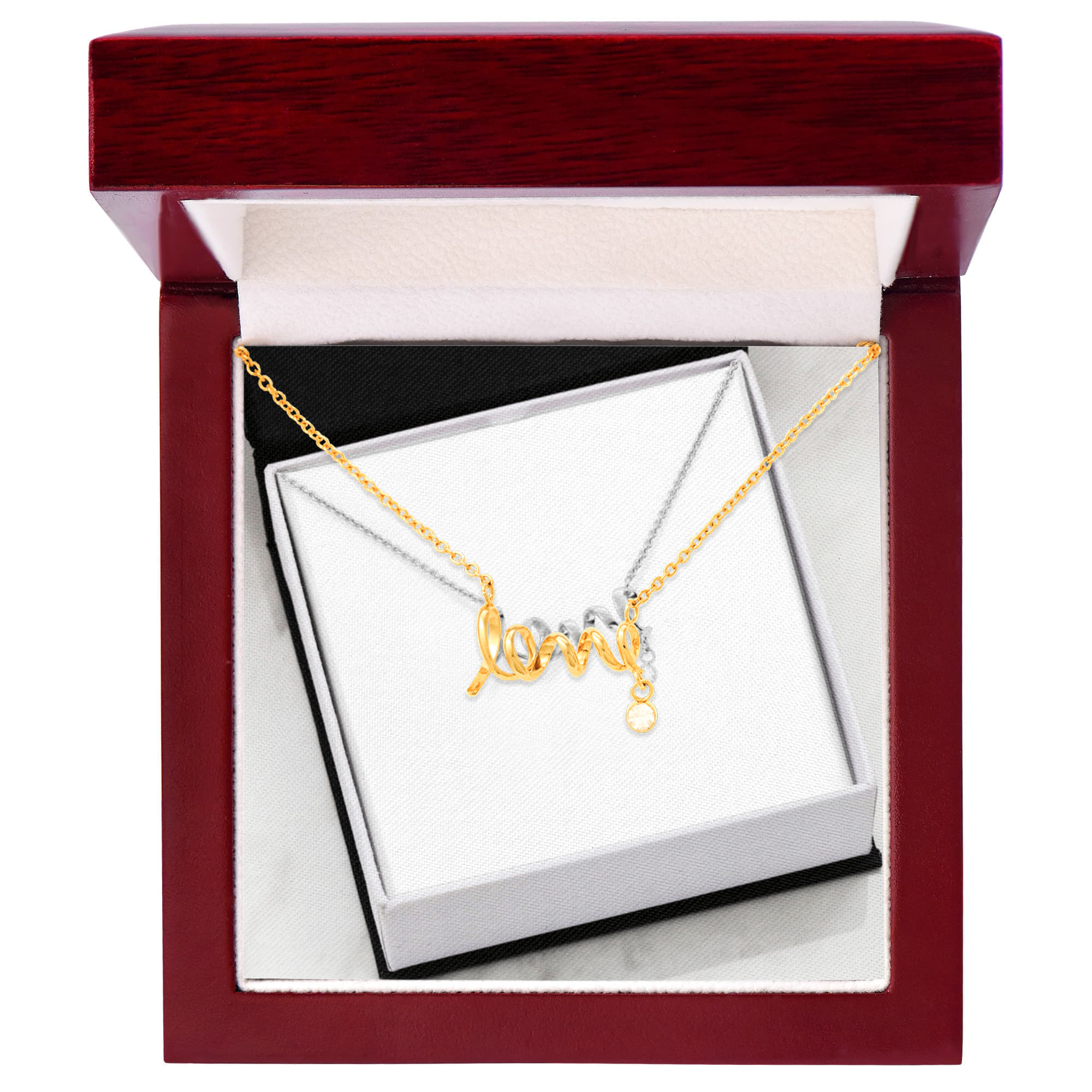 Scripted Love Necklace