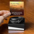 Men's Cross Bracelet, The light shines