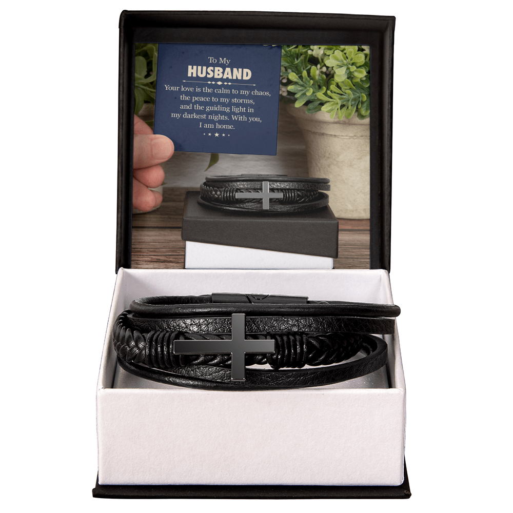 Men's Cross Bracelet Happy Father's Day