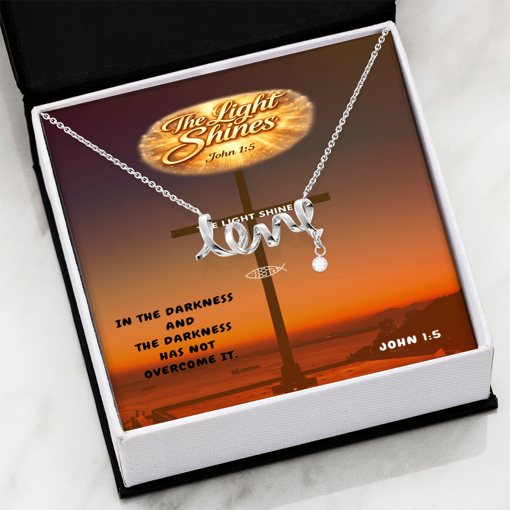 Scripted Love Necklace