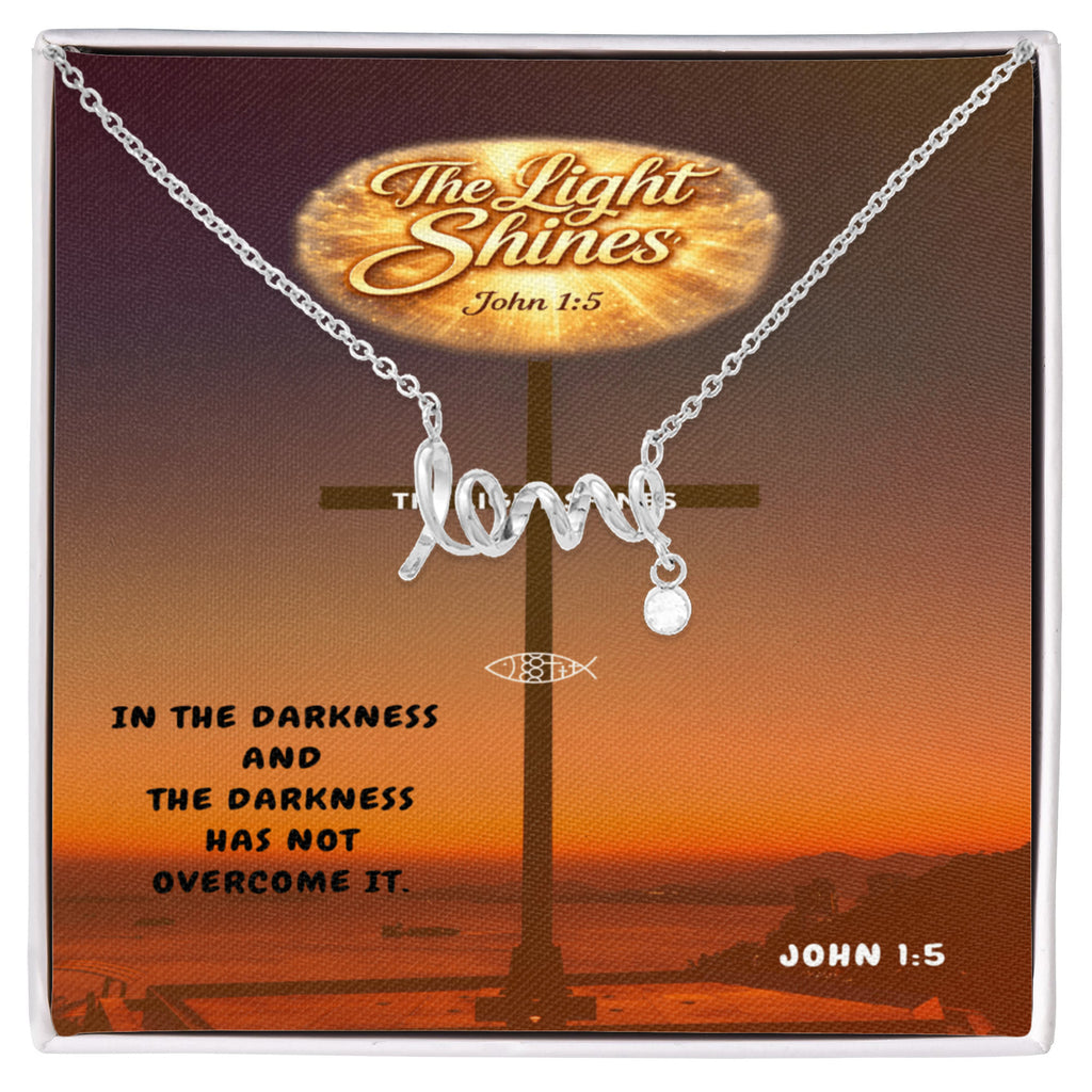 Scripted Love Necklace