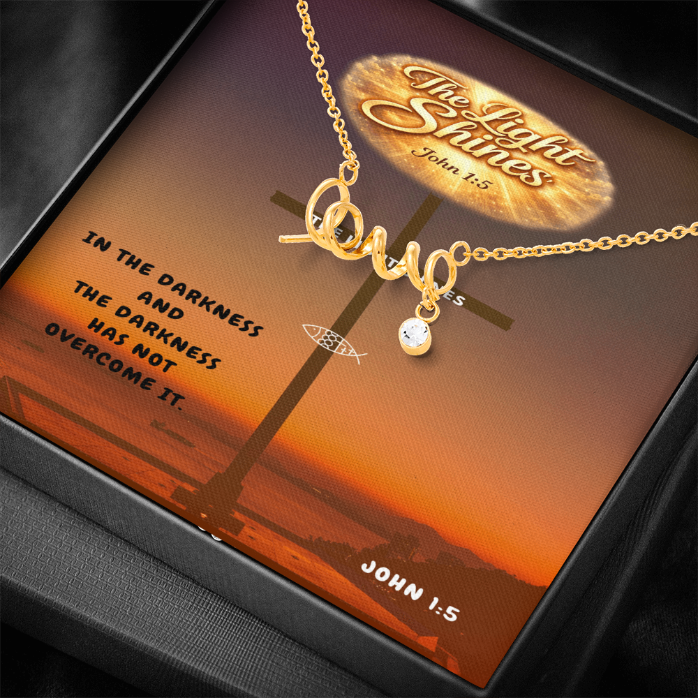 Scripted Love Necklace