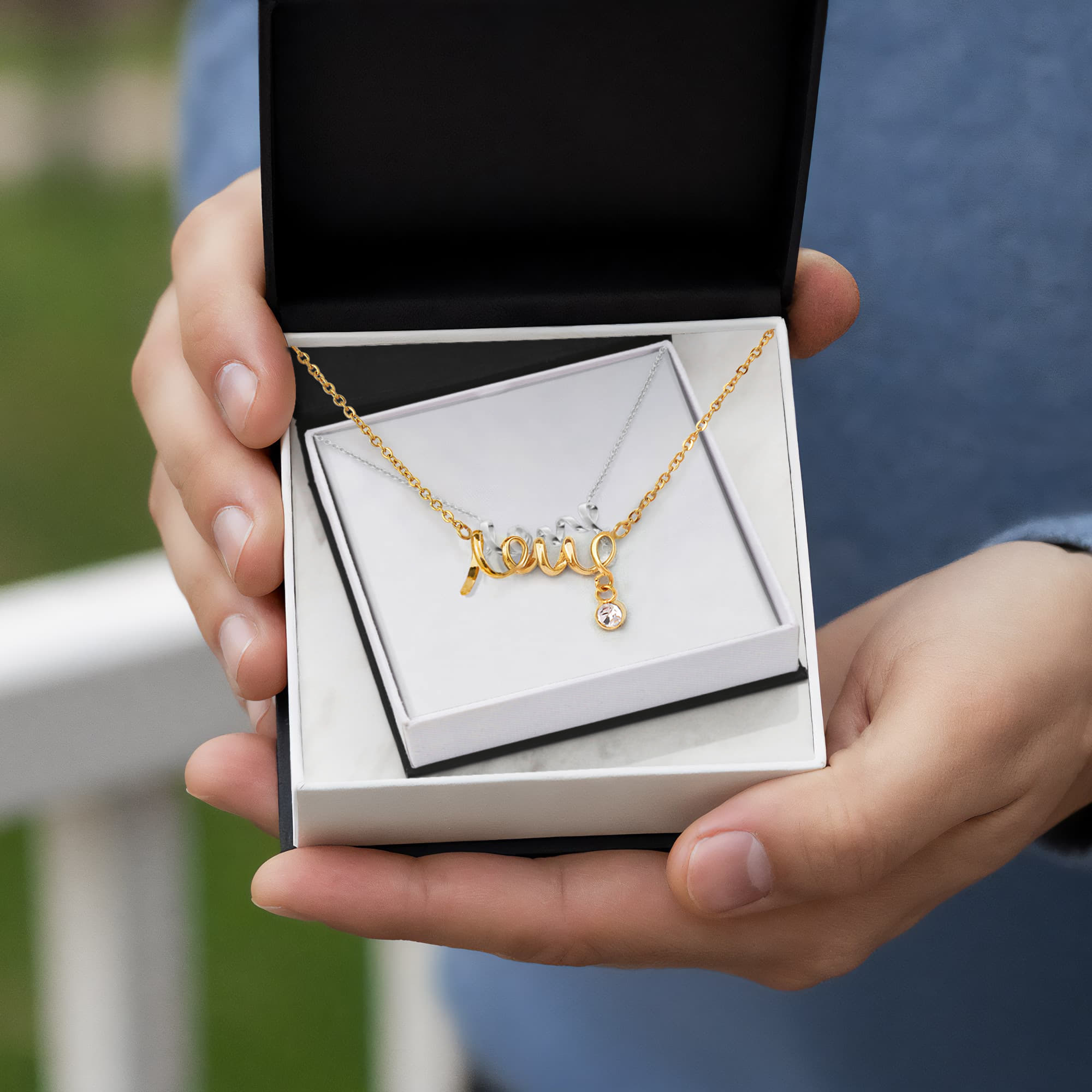 Scripted Love Necklace