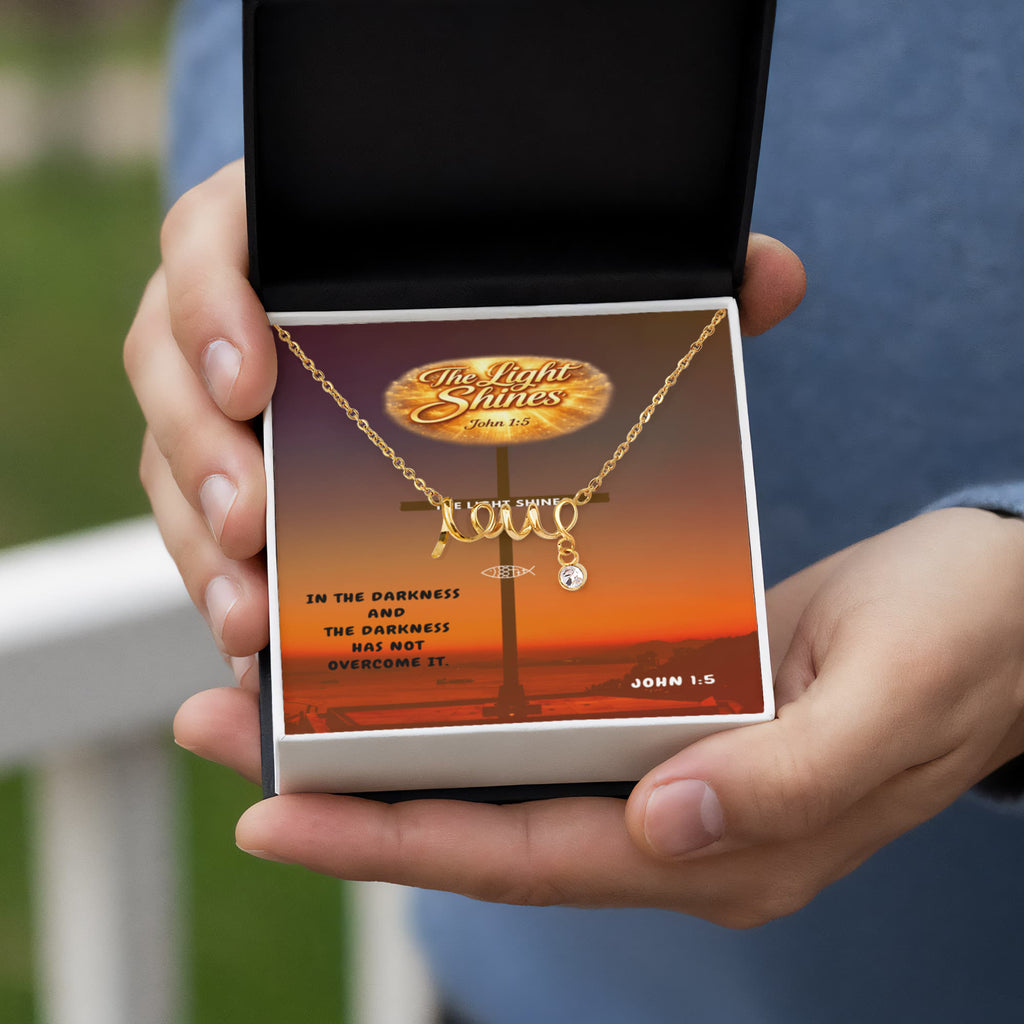 Scripted Love Necklace