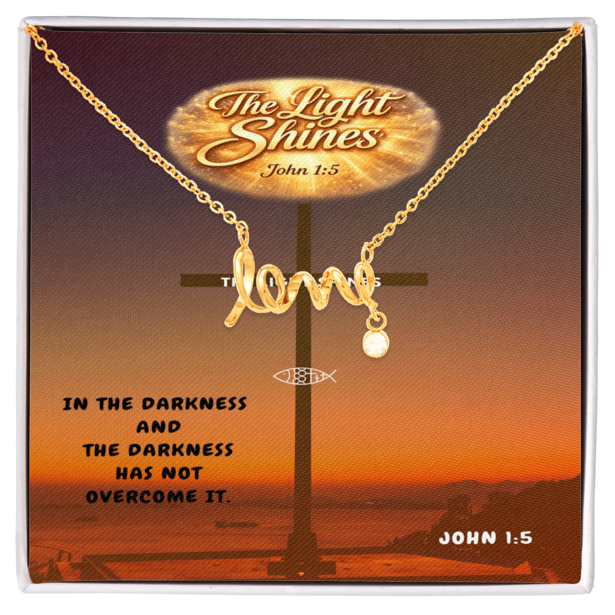 Scripted Love Necklace