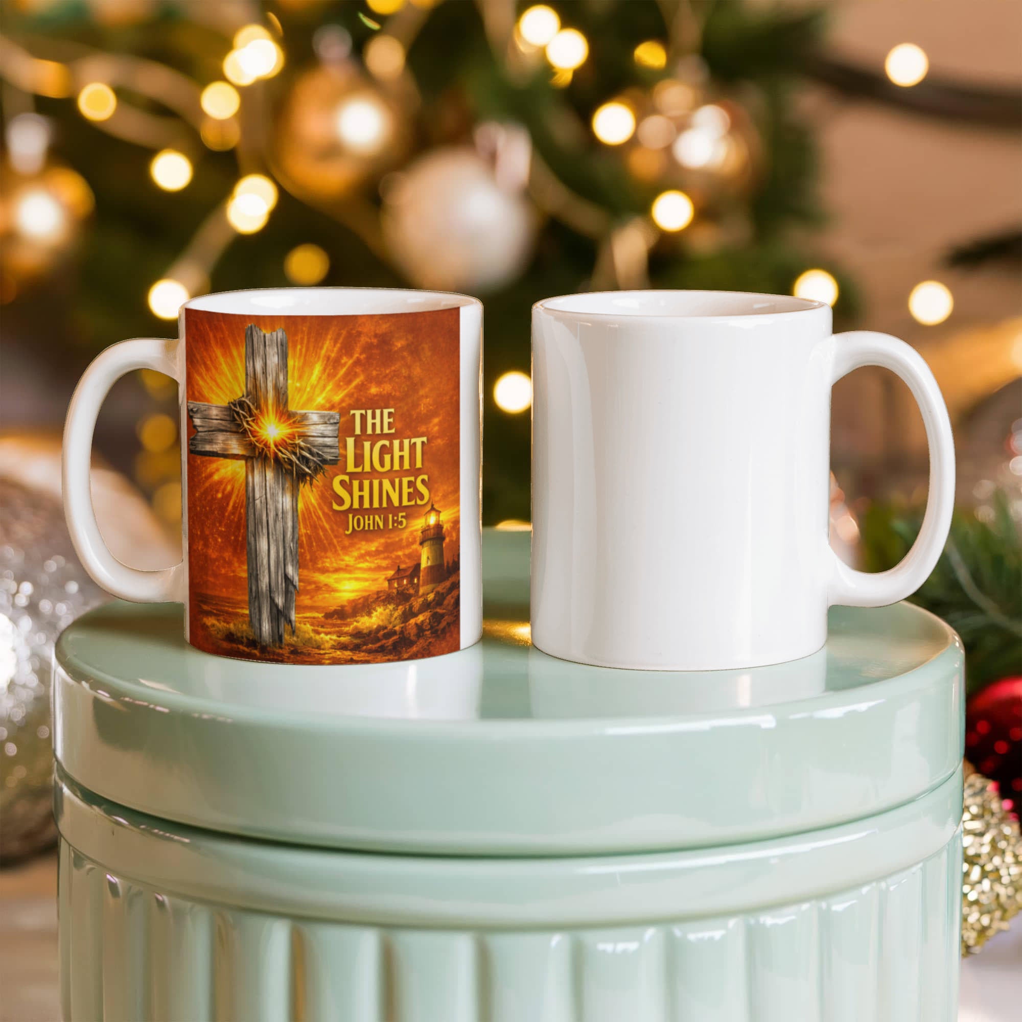 White Ceramic Mug Multiple Variants