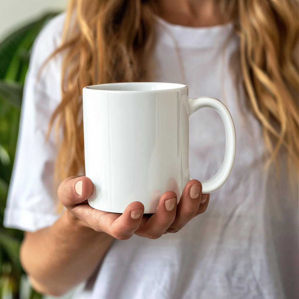 White Ceramic Mug Multiple Variants