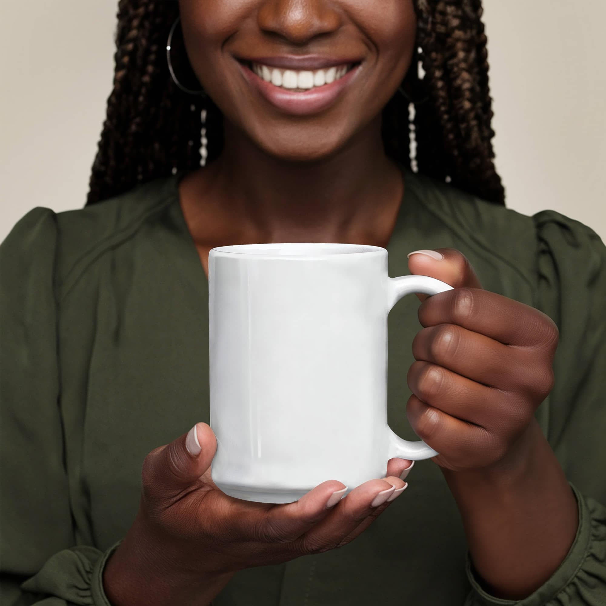 White Ceramic Mug Multiple Variants