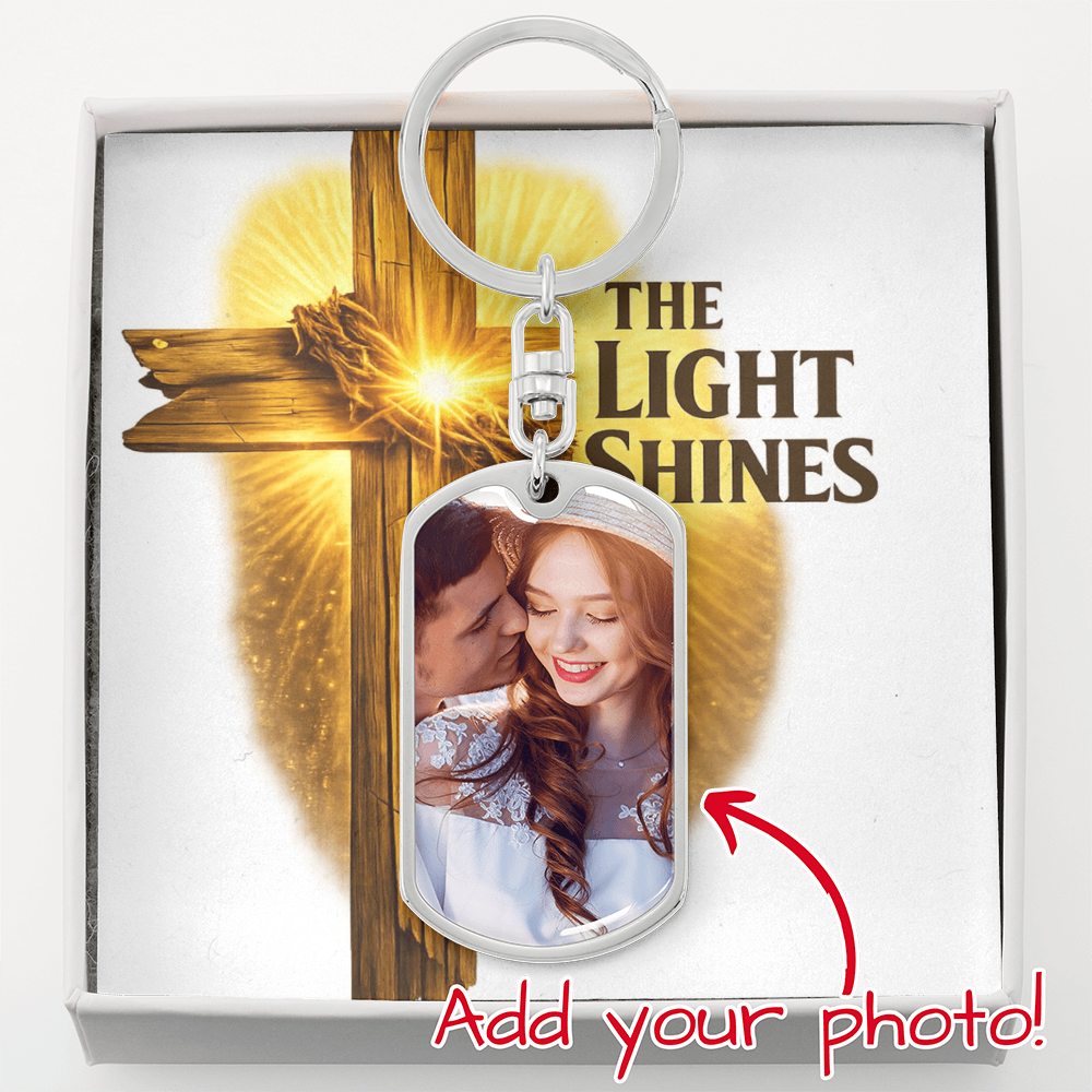 Buyer Upload Graphic Dog Tag Keychain