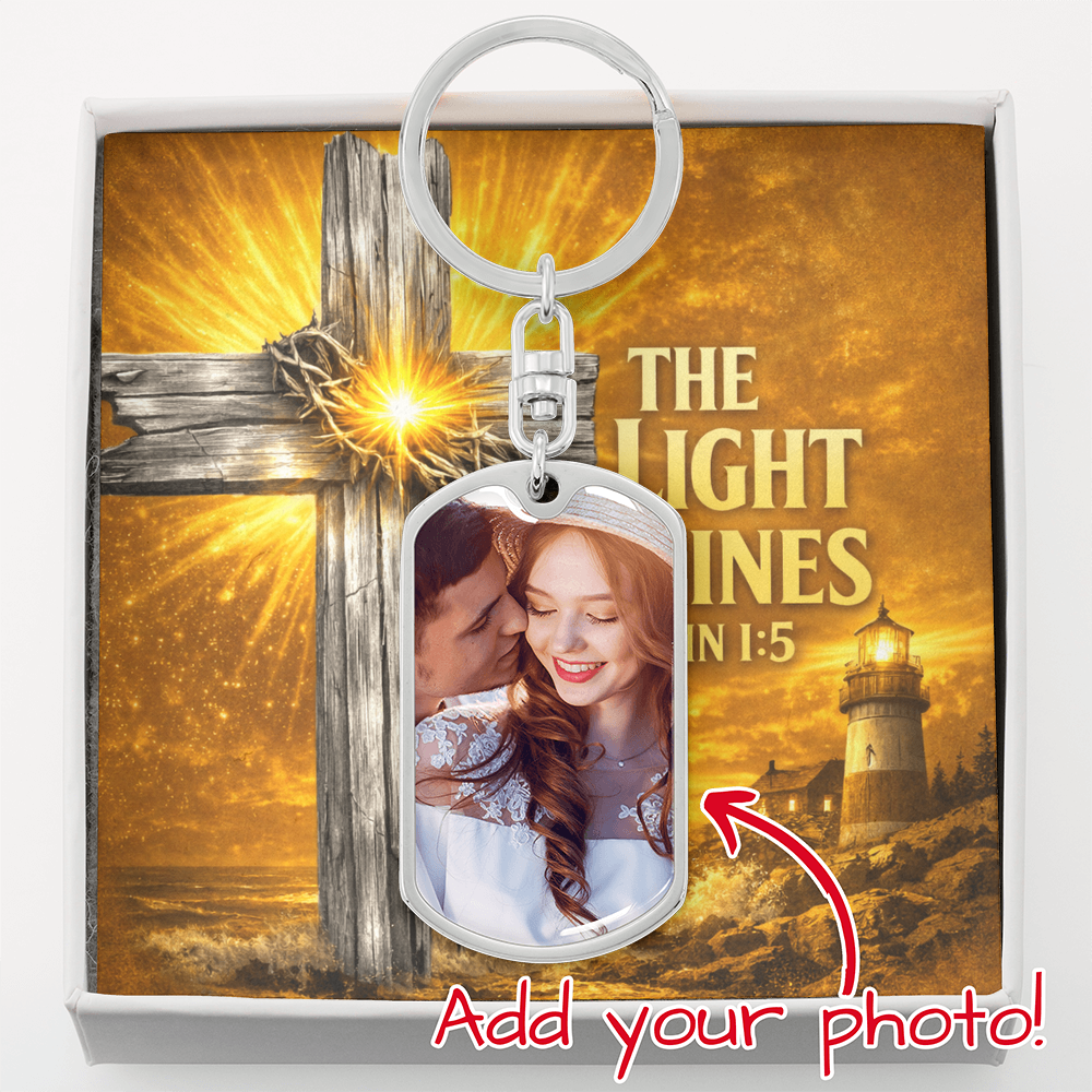 Buyer Upload Graphic Dog Tag Keychain